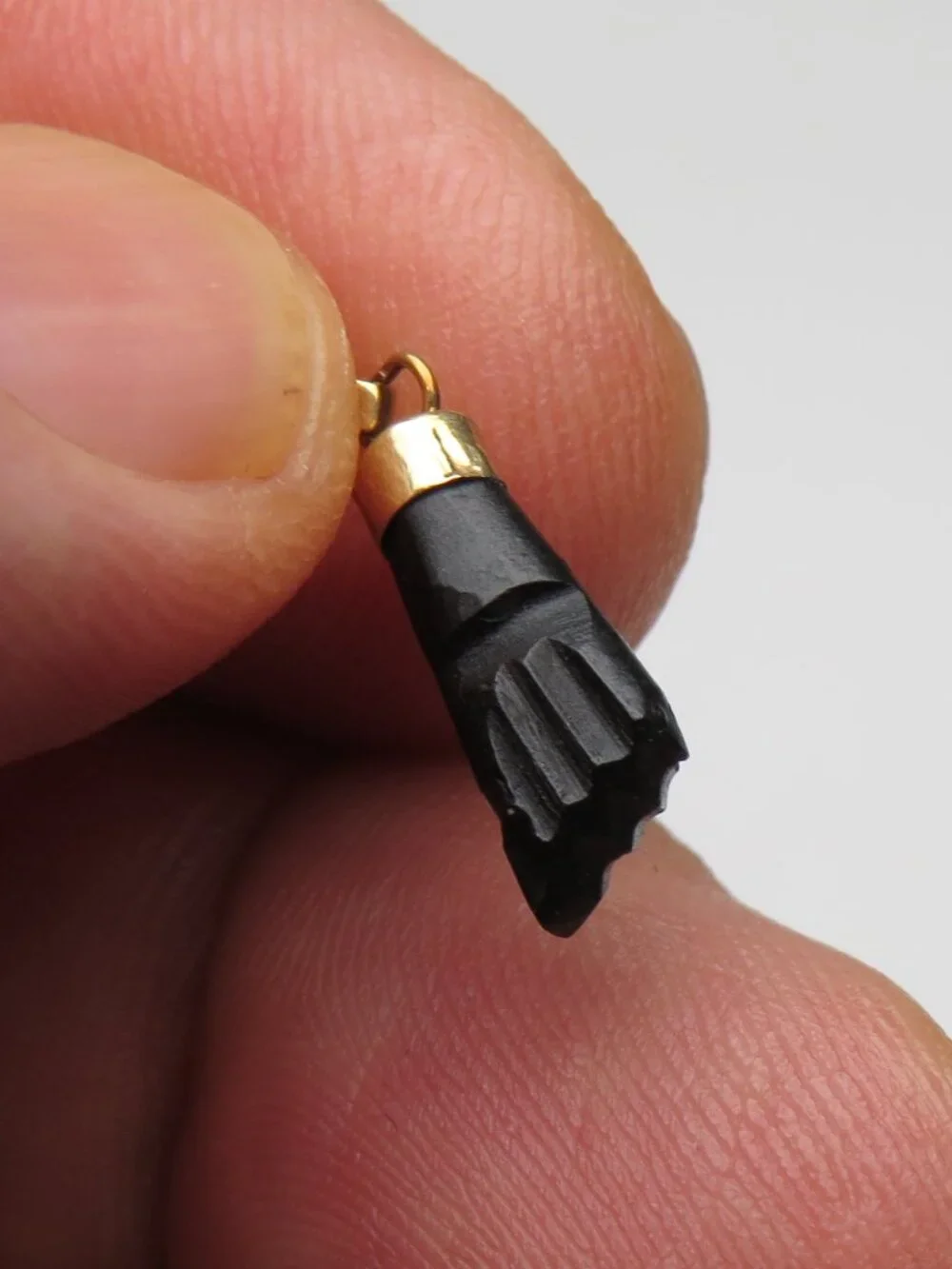 14k Coral Asabachi protection Evil eye  Pendent